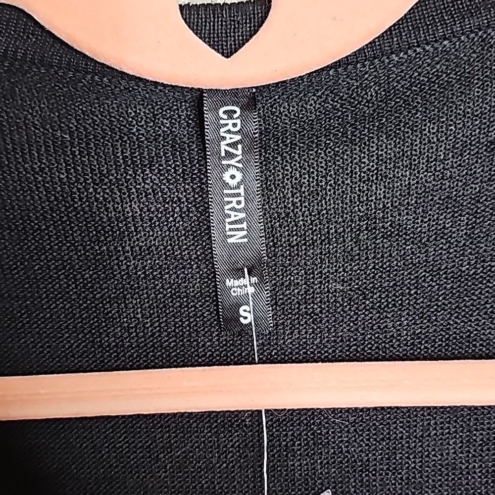 NWT Crazy Train Rainbow Stripe‎ Black Cardigan small Rio Rapids - Picture 4 of 8